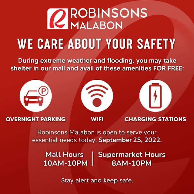 Public Service for Typhoon Karding Noru by Robinsons Malls
